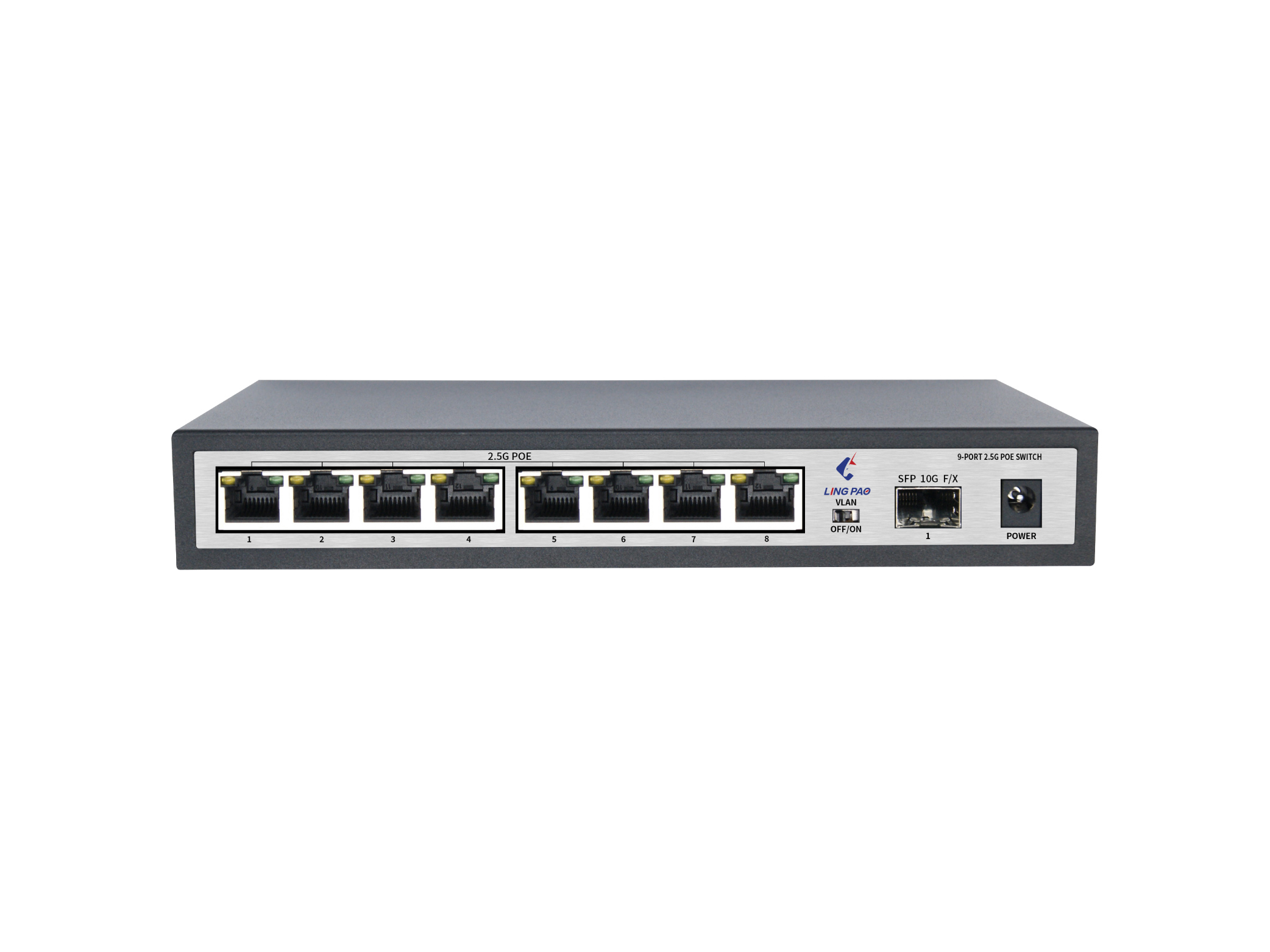 9-port 2.5G Ethernet POE Switch